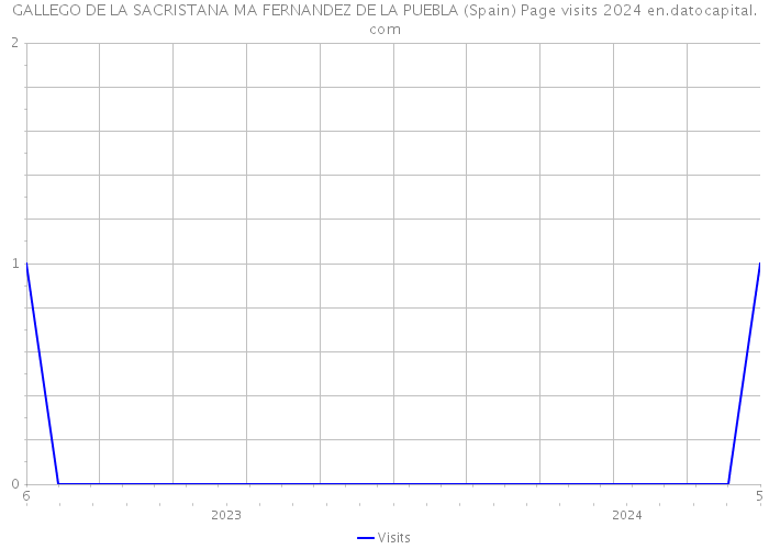 GALLEGO DE LA SACRISTANA MA FERNANDEZ DE LA PUEBLA (Spain) Page visits 2024 