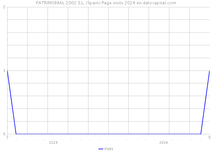 PATRIMONIAL 2002 S.L. (Spain) Page visits 2024 