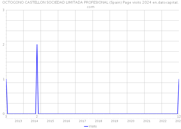 OCTOGONO CASTELLON SOCIEDAD LIMITADA PROFESIONAL (Spain) Page visits 2024 