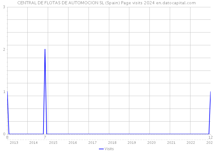 CENTRAL DE FLOTAS DE AUTOMOCION SL (Spain) Page visits 2024 