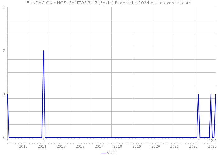FUNDACION ANGEL SANTOS RUIZ (Spain) Page visits 2024 