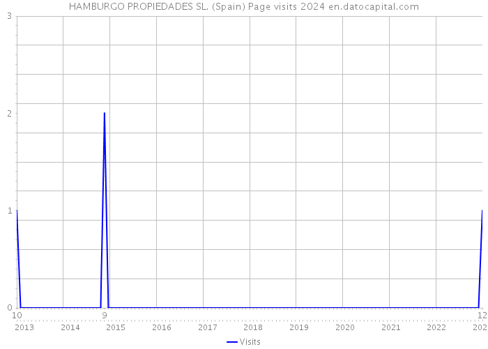 HAMBURGO PROPIEDADES SL. (Spain) Page visits 2024 
