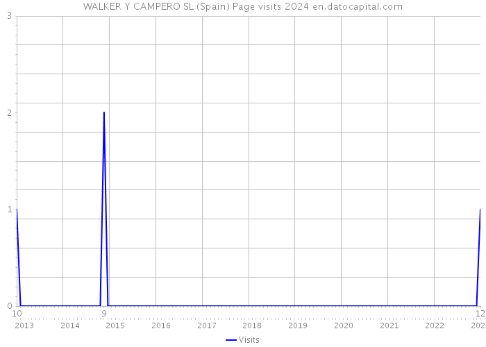 WALKER Y CAMPERO SL (Spain) Page visits 2024 