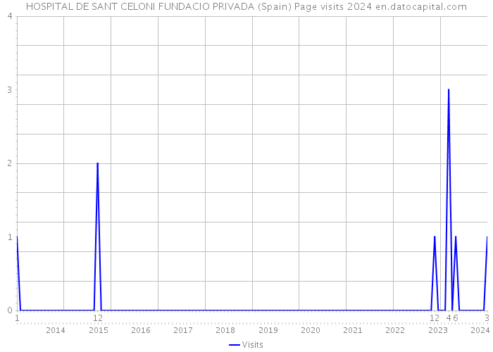 HOSPITAL DE SANT CELONI FUNDACIO PRIVADA (Spain) Page visits 2024 
