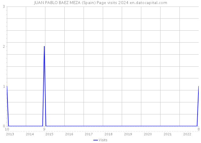 JUAN PABLO BAEZ MEZA (Spain) Page visits 2024 