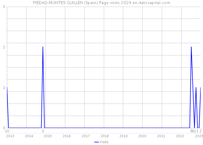 PIEDAD MONTES GUILLEN (Spain) Page visits 2024 