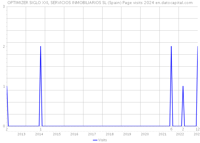 OPTIMIZER SIGLO XXI, SERVICIOS INMOBILIARIOS SL (Spain) Page visits 2024 