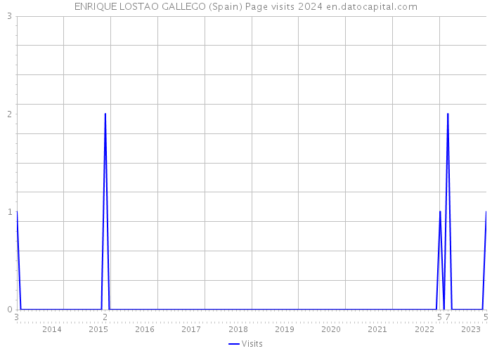 ENRIQUE LOSTAO GALLEGO (Spain) Page visits 2024 