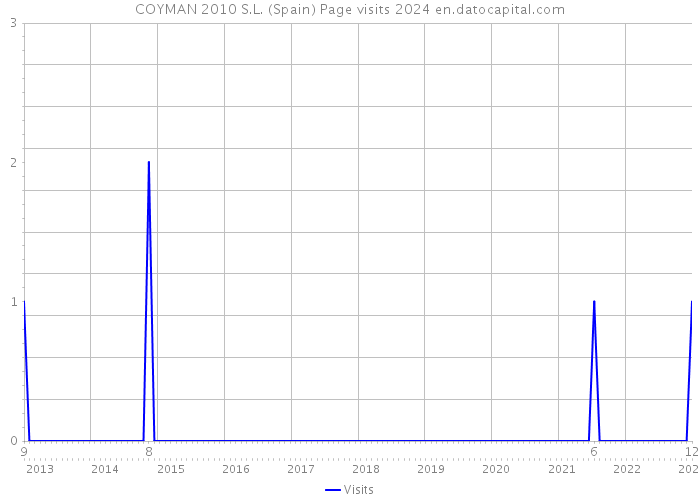 COYMAN 2010 S.L. (Spain) Page visits 2024 