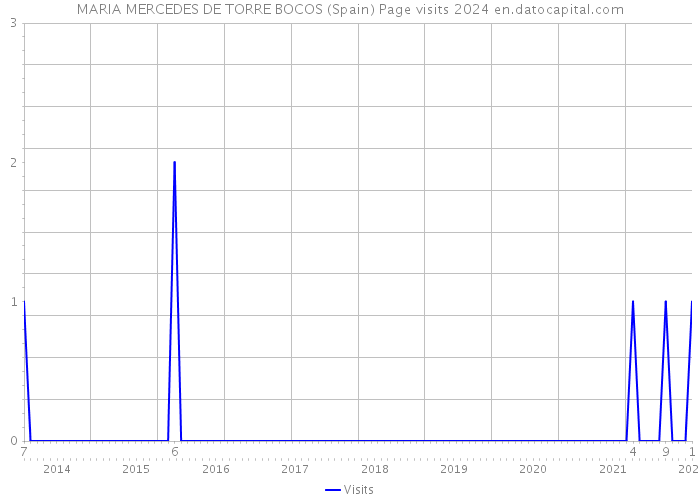 MARIA MERCEDES DE TORRE BOCOS (Spain) Page visits 2024 