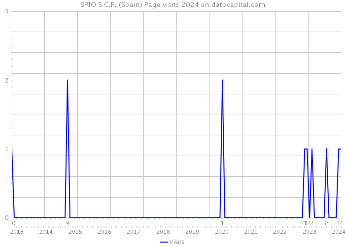 BRIO S.C.P. (Spain) Page visits 2024 