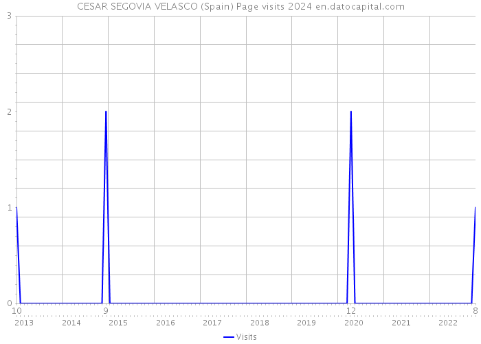CESAR SEGOVIA VELASCO (Spain) Page visits 2024 