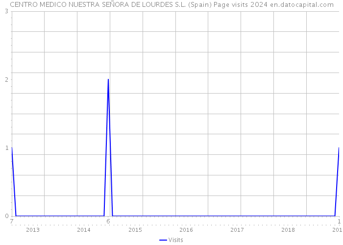 CENTRO MEDICO NUESTRA SEÑORA DE LOURDES S.L. (Spain) Page visits 2024 