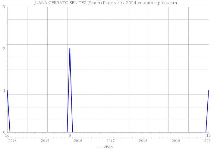 JUANA CERRATO BENITEZ (Spain) Page visits 2024 