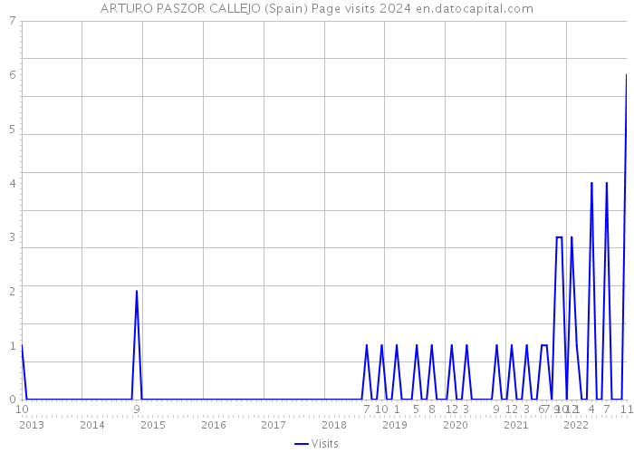ARTURO PASZOR CALLEJO (Spain) Page visits 2024 