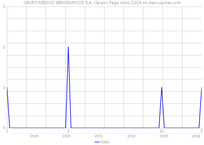 GRUPO MEDIOS SERIGRAFICOS S.A. (Spain) Page visits 2024 