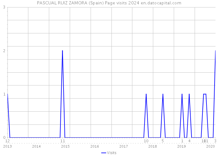 PASCUAL RUIZ ZAMORA (Spain) Page visits 2024 