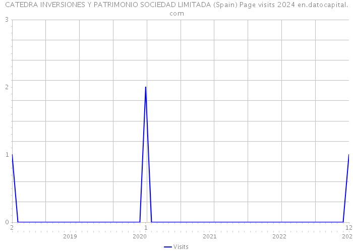 CATEDRA INVERSIONES Y PATRIMONIO SOCIEDAD LIMITADA (Spain) Page visits 2024 