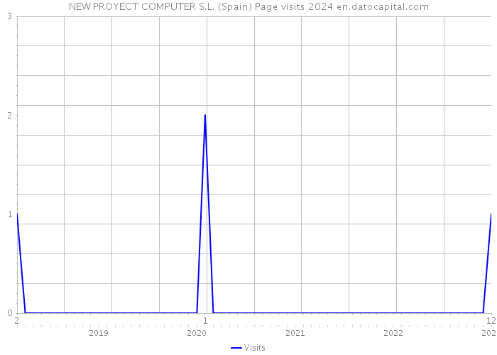 NEW PROYECT COMPUTER S.L. (Spain) Page visits 2024 