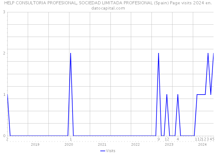 HELP CONSULTORIA PROFESIONAL, SOCIEDAD LIMITADA PROFESIONAL (Spain) Page visits 2024 