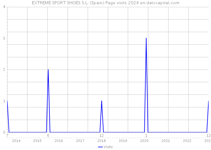 EXTREME SPORT SHOES S.L. (Spain) Page visits 2024 