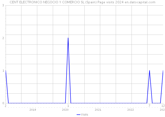 CENT ELECTRONICO NEGOCIO Y COMERCIO SL (Spain) Page visits 2024 