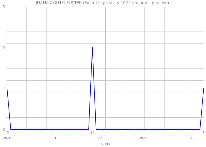 JUANA AGUILO FUSTER (Spain) Page visits 2024 