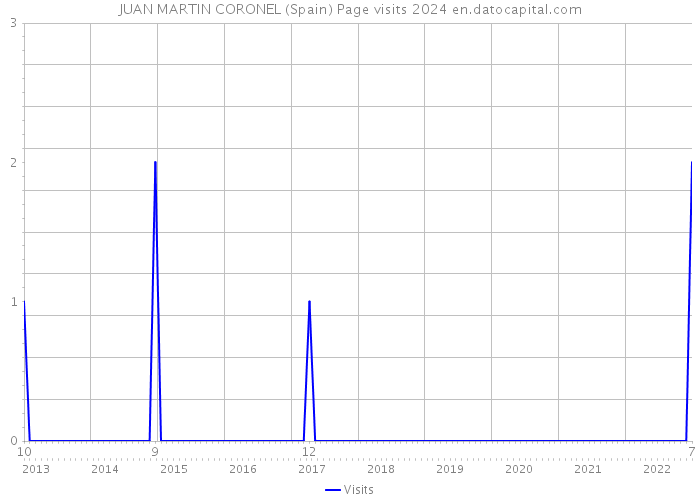 JUAN MARTIN CORONEL (Spain) Page visits 2024 