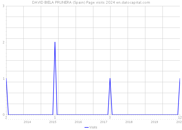 DAVID BIELA PRUNERA (Spain) Page visits 2024 