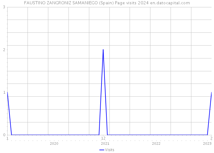 FAUSTINO ZANGRONIZ SAMANIEGO (Spain) Page visits 2024 