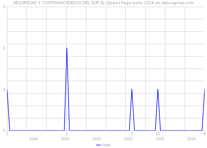 SEGURIDAD Y CONTRAINCENDIOS DEL SUR SL (Spain) Page visits 2024 