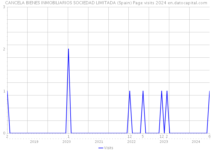 CANCELA BIENES INMOBILIARIOS SOCIEDAD LIMITADA (Spain) Page visits 2024 