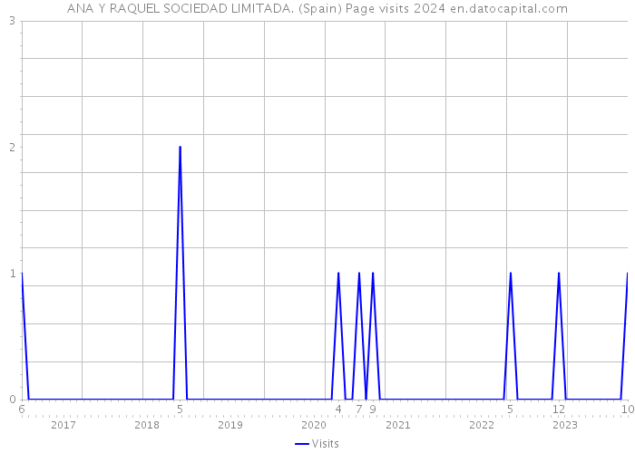 ANA Y RAQUEL SOCIEDAD LIMITADA. (Spain) Page visits 2024 