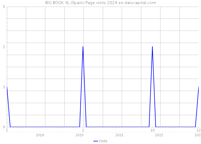 BIG BOOK SL (Spain) Page visits 2024 