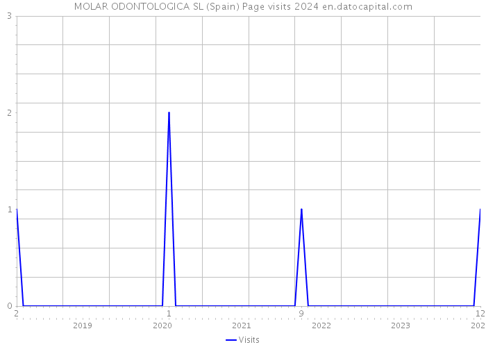 MOLAR ODONTOLOGICA SL (Spain) Page visits 2024 