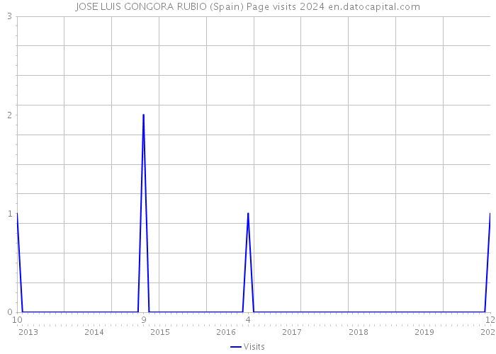 JOSE LUIS GONGORA RUBIO (Spain) Page visits 2024 