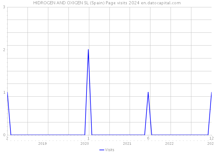 HIDROGEN AND OXIGEN SL (Spain) Page visits 2024 