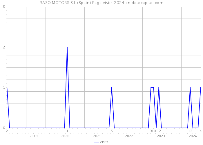 RASO MOTORS S.L (Spain) Page visits 2024 