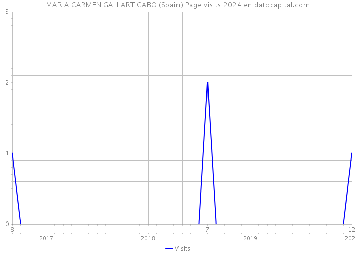 MARIA CARMEN GALLART CABO (Spain) Page visits 2024 