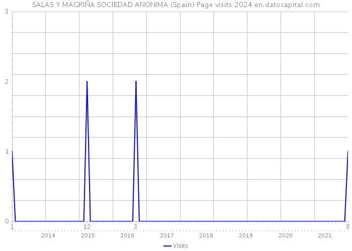 SALAS Y MAGRIÑA SOCIEDAD ANONIMA (Spain) Page visits 2024 