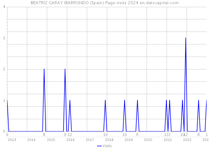 BEATRIZ GARAY IBARRONDO (Spain) Page visits 2024 