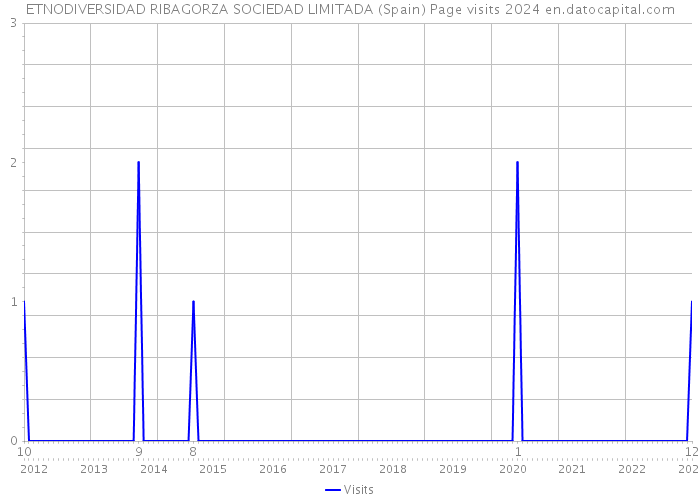 ETNODIVERSIDAD RIBAGORZA SOCIEDAD LIMITADA (Spain) Page visits 2024 