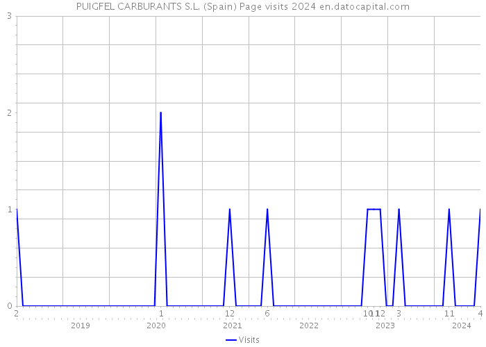 PUIGFEL CARBURANTS S.L. (Spain) Page visits 2024 