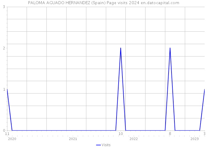 PALOMA AGUADO HERNANDEZ (Spain) Page visits 2024 