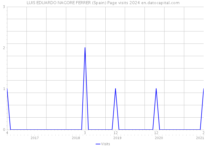 LUIS EDUARDO NAGORE FERRER (Spain) Page visits 2024 