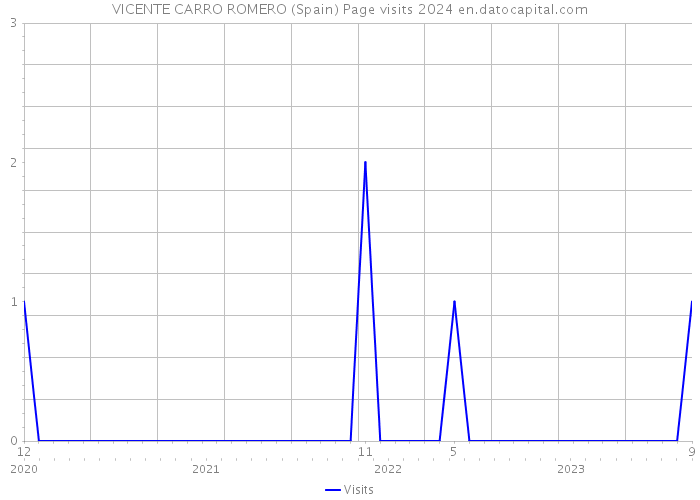 VICENTE CARRO ROMERO (Spain) Page visits 2024 