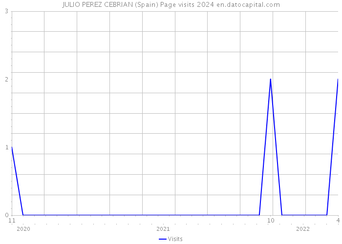 JULIO PEREZ CEBRIAN (Spain) Page visits 2024 