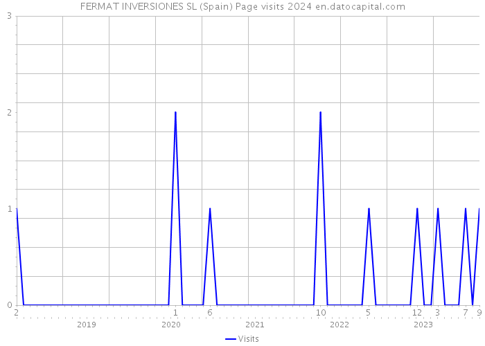 FERMAT INVERSIONES SL (Spain) Page visits 2024 