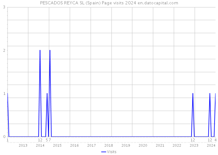 PESCADOS REYCA SL (Spain) Page visits 2024 