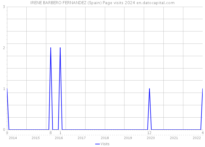 IRENE BARBERO FERNANDEZ (Spain) Page visits 2024 